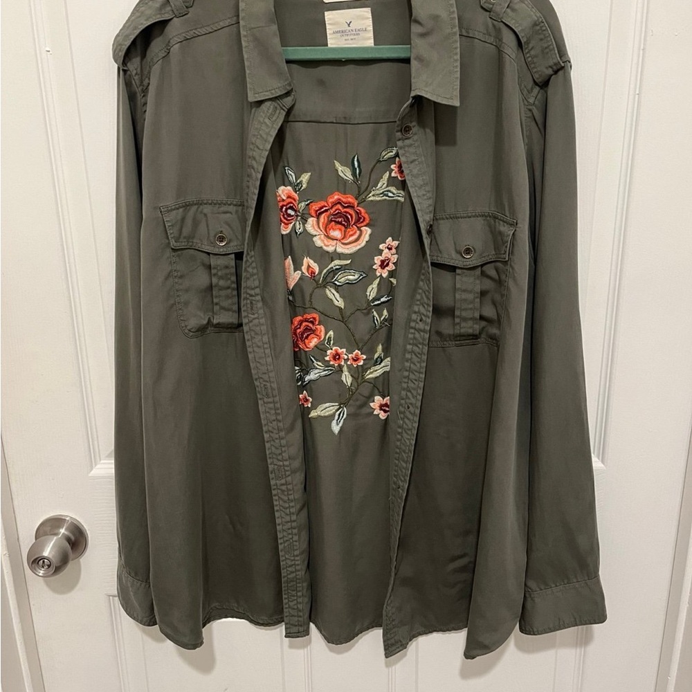 American Eagle Outfitters Olive Green Jacket